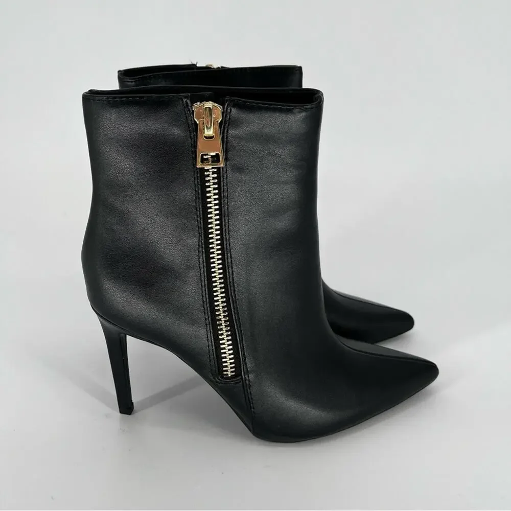 INC International Concepts Sarishaa Zip booties black - 9.5
